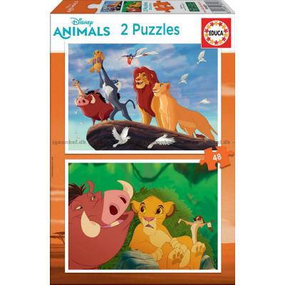 Disney: Løvernes Konge, 2x48 brikker