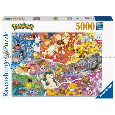 Pokemon collage, 5000 brikker