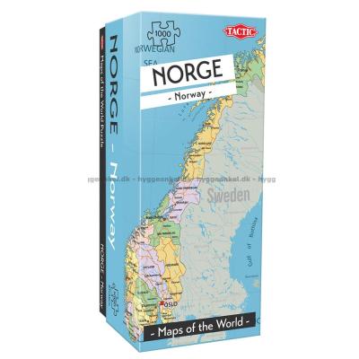 Kort over Norden: Norge, 1000 brikker