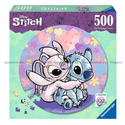 Disney: Stitch - Rundt puslespil, 500 brikker